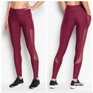 Burgundy Wine Victoria's Secret Total Knockout Tight Mesh Leg NEW